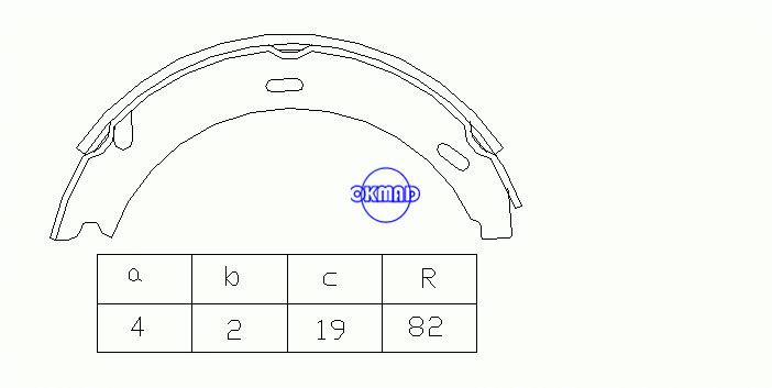 MERCEDES BENZ 170 (W170) 190 (W201) CLASSE A (W168) (W169) CLASSE B (W245) CLASSE C (W202) CLASSE E (W124) SLK (R170) Sapatas de freio de tambor FMSI: 1549-S816 OEM : 1244200720 FSB196 GS8208, OK-BS154